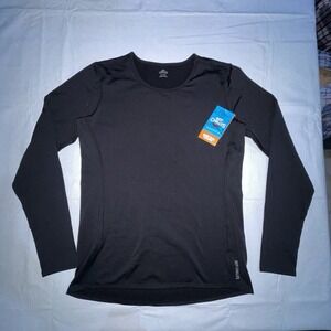 Hot Chilly's Chamois Crew Micro Elite Thermal Base Layer Pullover Black Top XL